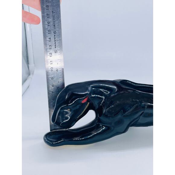 -SOLD- Iconic 50s Haegar Stalking Black Panther planter - Picture 5 of 8